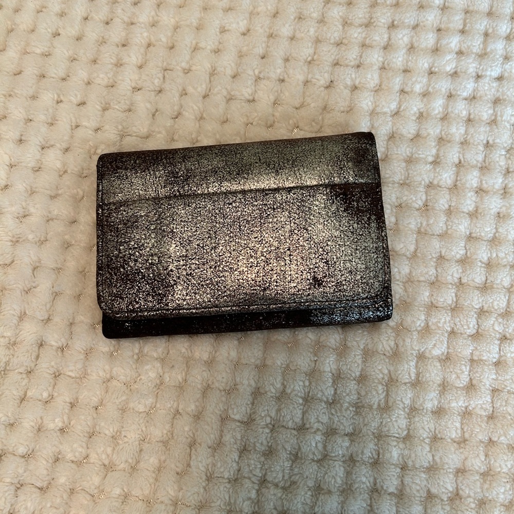 Hobo metallic tri-fold  wallet